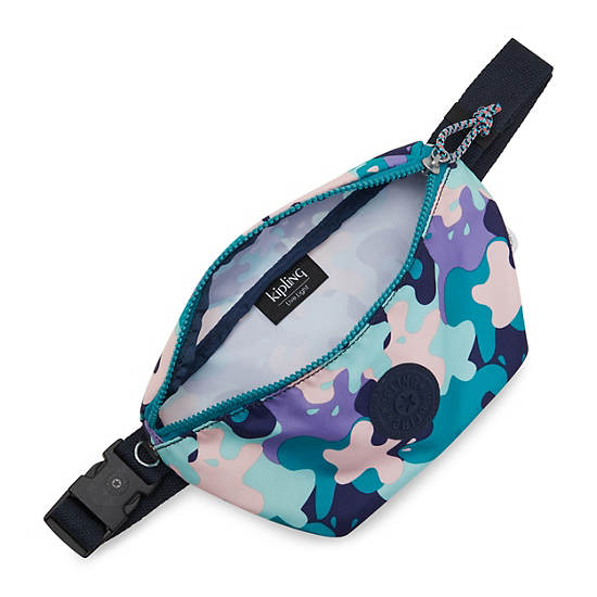 Cangurera Kipling Fresh Lite Printed Verdes | MX 1005UZ